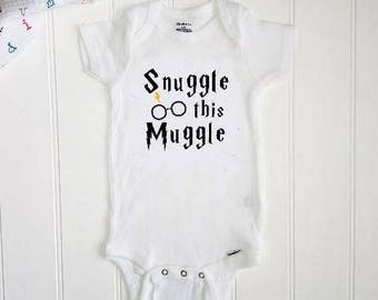 Snuggle this Muggle ONESIE®// Harry Potter ONESIE® // Baby Shower // Funny baby gift// Unisex Baby // New Baby