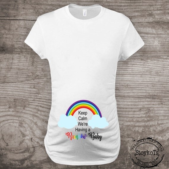 Download Rainbow baby Maternity shirt pregnancy announcement tshirt