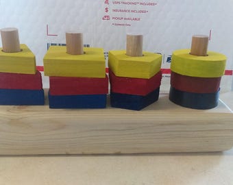 Wood Montessori Stacking Toy