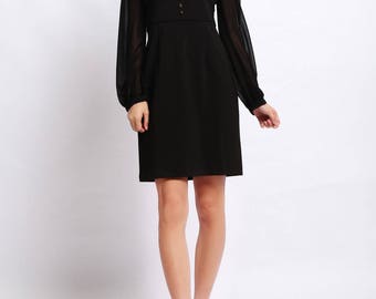 Black Chiffon Dress