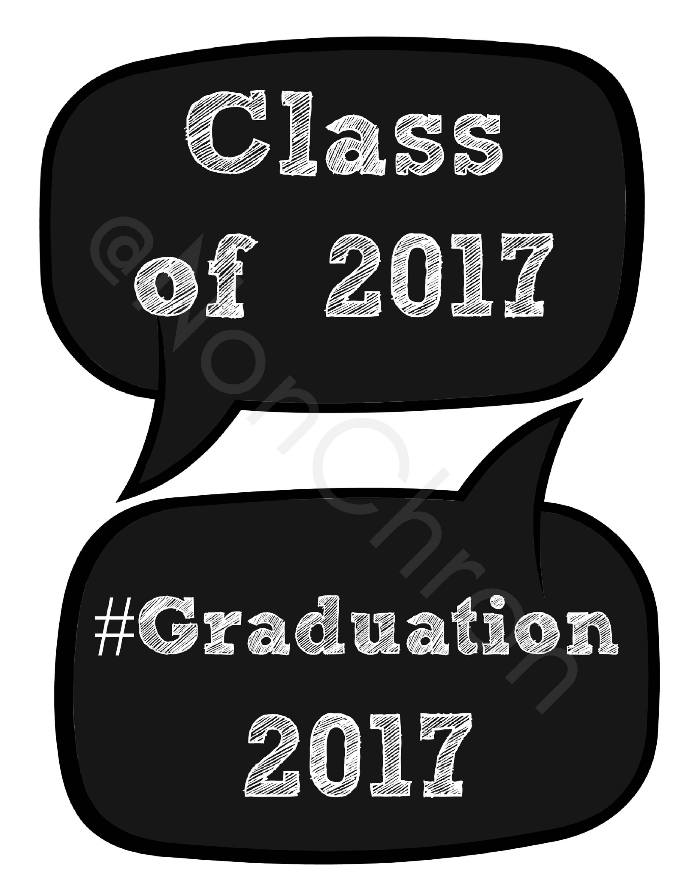 Graduation PhotoBooth Props Printable Decor DIY Instant