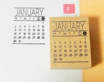 Monatlichen Kalender Stempel Monatlichen Kalender Stempel