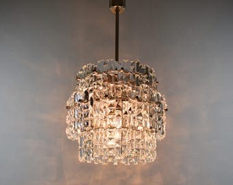 Vintage chandelier - Mid-century crystal chandelier