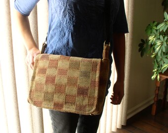 Conceal Carry Crossbody Messenger Bag with Built-In Holster in Separate Compartment.