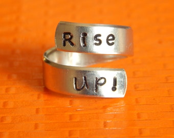 Rise Up! Ring - Alexander Hamilton Inspired Wrap Ring - Musical Jewelry - Gift Under 20