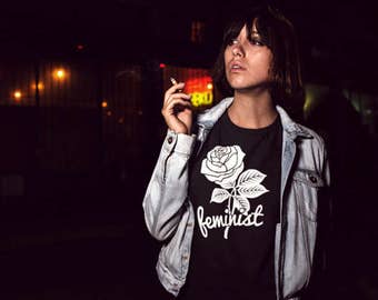 Floral Feminist Shirt, Rose Girl Power and Girl Gang shirt, *TOOWASTED ORIGINAL* Tumblr Fashion