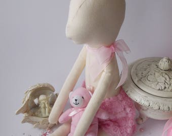 PDF sewing pattern for Blank Fawn Doll for crafting 21" (53 cm ) - DIY tutorial- ready to print for cloth doll body
