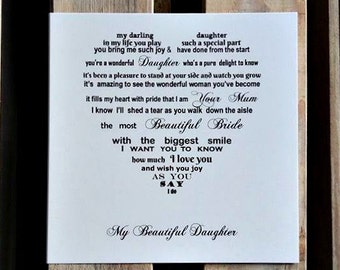  Daughter wedding Etsy