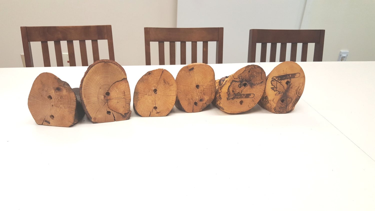 6 Floating Log Sconces Live edge Wall shelf with keyhole