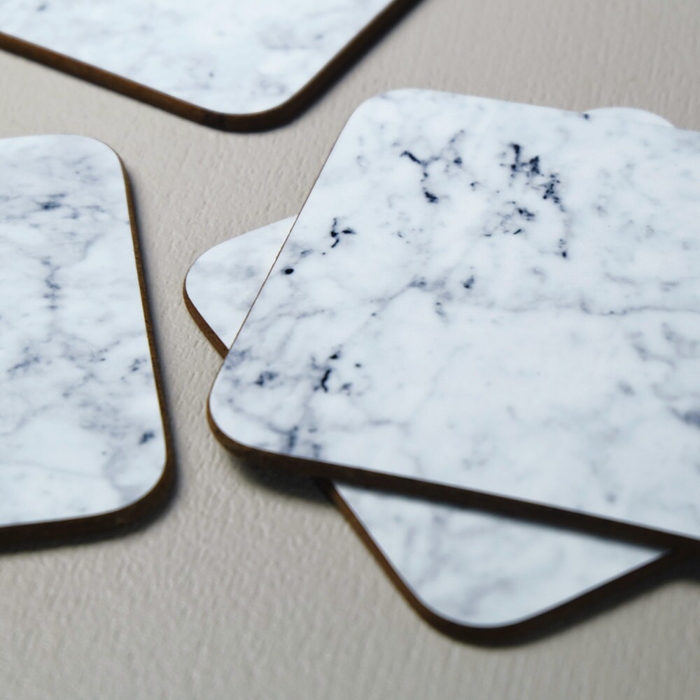 Marble print coasters marble coasters marble effect