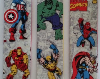 superhero bookmark etsy