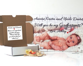 Will you be my Godparents puzzle, Will you be my Godmother, Will you be my Godfather, Godparents invitation, Madrina invitation, Padrino