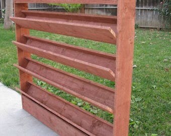 Privacy planter,outdoor planter,rustic planter,hanging planter,succulent planter,indoor planter,garden planter