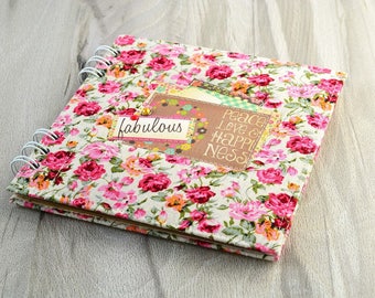 Photo album Mini album flowers Polaroid guest book Gift for girl Instax album Polaroid album Travel photo album Instagram album Scrapbooking