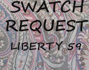 Swatch request - sample of fabrics for your wedding party