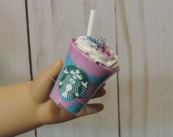 Starbucks Unicorn Frappuccino for American Girl and other 18 inch dolls