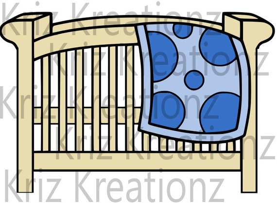 Download Crib for Baby SVG Cut File from KrizKreationz on Etsy Studio