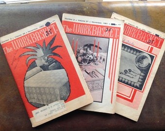 Vintage 1960's 'the Workbasket' magazines