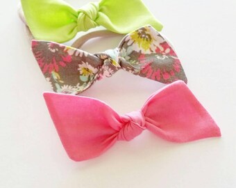 Baby nylon headbands set {Madison} baby bows