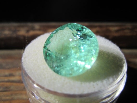 Paraiba Tourmaline, LG 8.23 cts, Neon Teal Color Glow, VS, Portuguese Cut! GIA Report Included, great return on this investment! See Video!