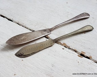 Silver cake  knife Etsy