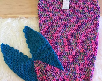 Pink Mermaid Tail Blanket, Mermaid Tail Blanket, Crochet Mermaid blanket, Mermaid Blanket, Ready To Ship, Mermaid tail Blanket Kids