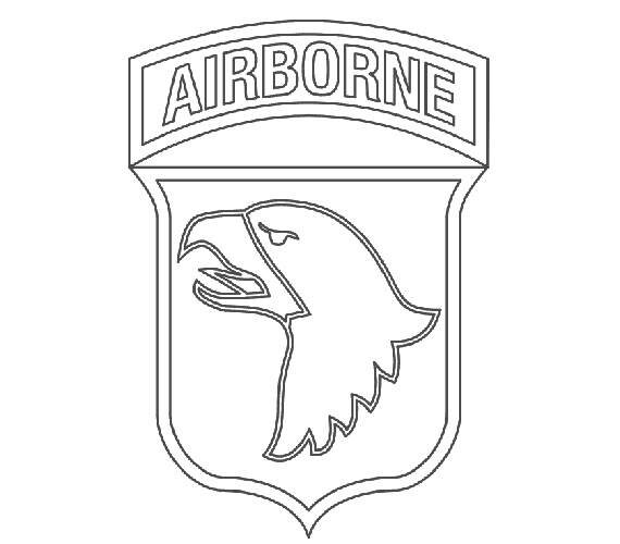 US Army 101st Airborne Division Patch Vector Files dxf eps
