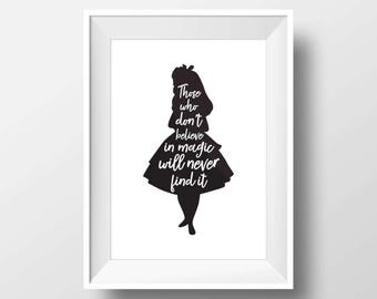 Alice in wonderland, Alice in wonderland wall art, Alice in wonderland decorations, Alice Quote, Lewis Carroll, Wonderland theme, Wonderland