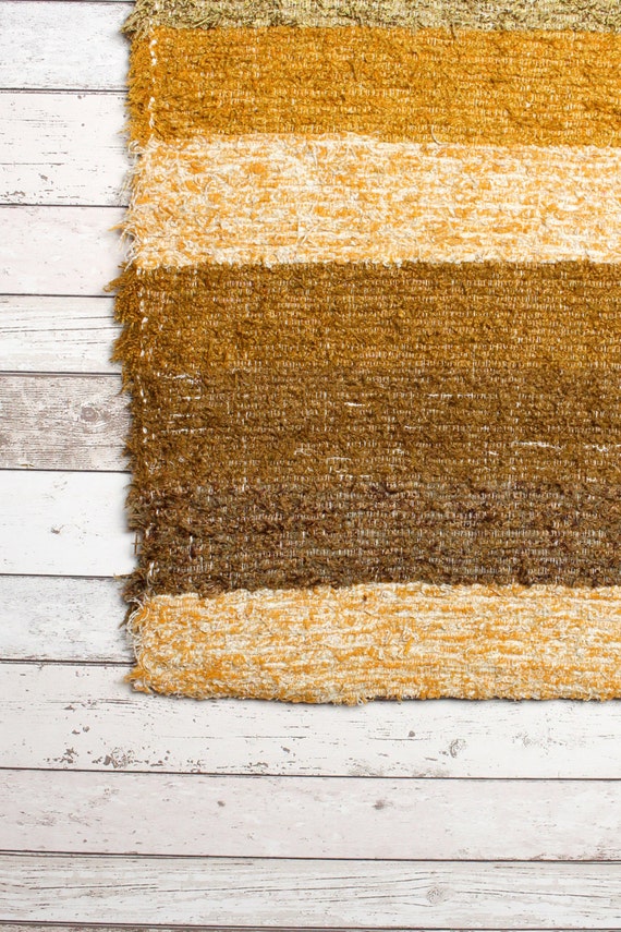 Yellow Ochre Living Room Rug 140X200 cm. 4'6 x 6'6
