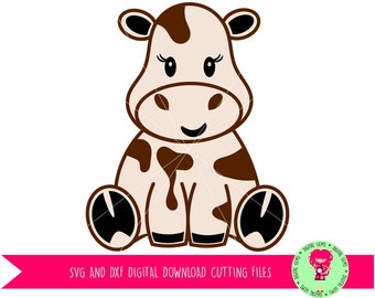 Cow SVG / DXF Cutting Files for Cricut Design Space / Silhouette Studio, Digital Download, Commercial Use Ok