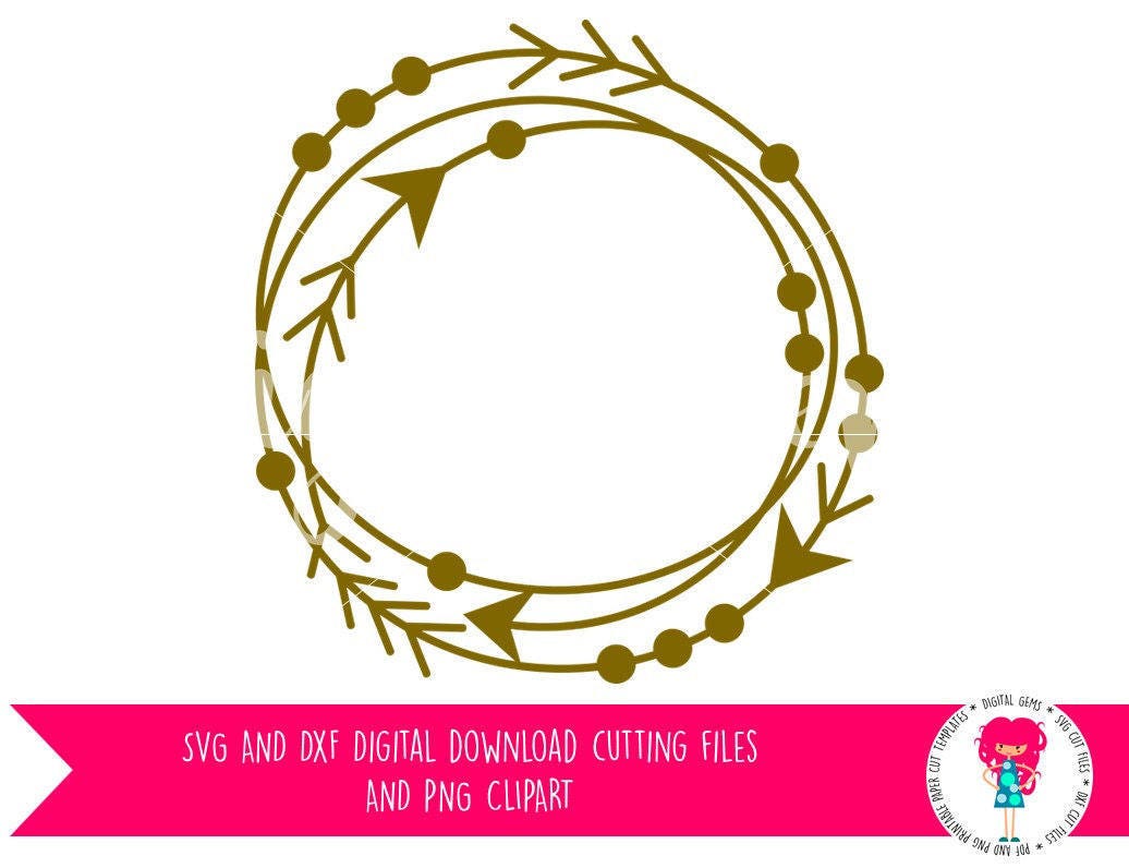 Download Arrow Frame Tribal Circle SVG / DXF Cutting Files For Cricut
