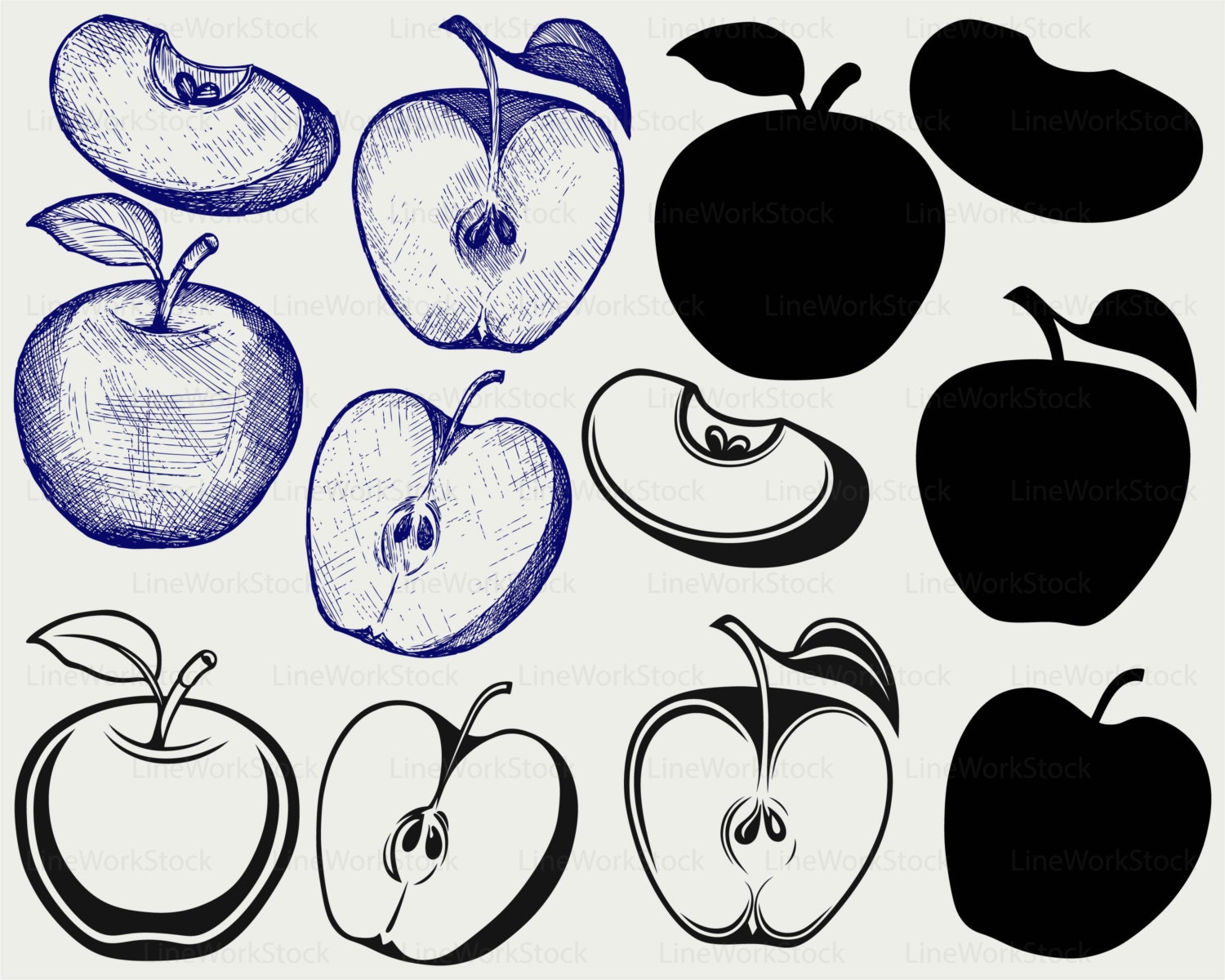 Download Apple svg, clipart,fruit svg,apple silhouette,apple cricut ...