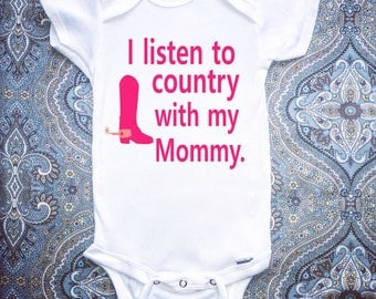 Country Baby Onesie, Baby Girl Onesie, Customizable Baby Onesie, Baby Boy Onesie