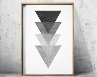 Posters Wall Art Prints Geometric Art - Geometric Prints - Black And White Print - Op Art - Geometric wall art - Geometric Poster -
