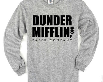 Dunder Mifflin The Office Funny Long Sleeve Tee