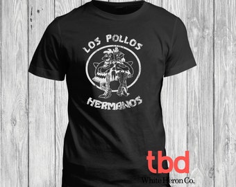 Vintage Los Pollos Hermanos Graphic Tee for Mens (unisex t-shirt funny break bad look very soft)
