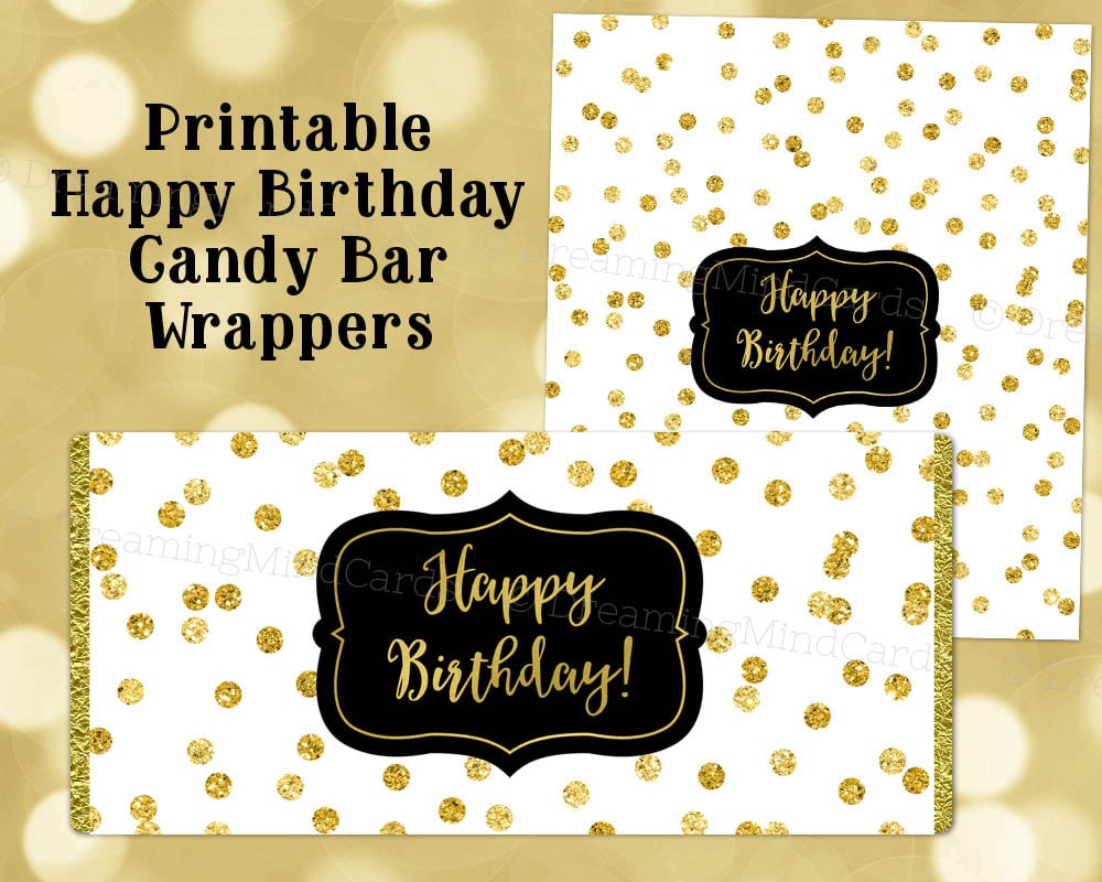 Free Printable Candy Bar Wrappers Birthday