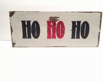 Ho ho ho sign | Etsy