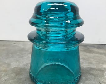 Blue Glass Insulator (Stained/Dyed)