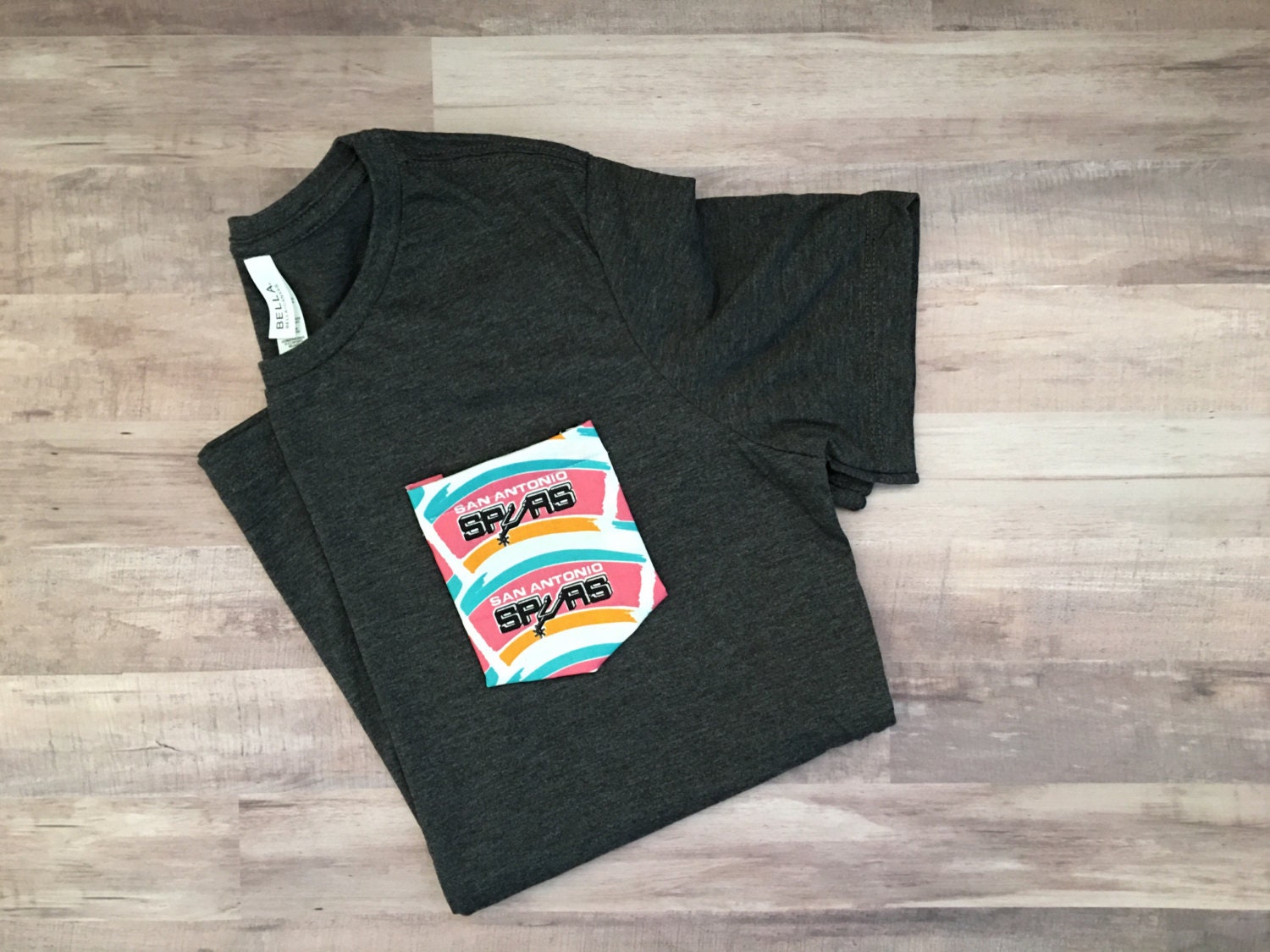 Pocket Tee with San Antonio Spurs Pocket by