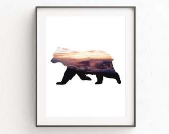 Woodland Nursery Art | Woodland Creatures | Bohemian Room Decor