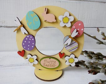 Easter décor table Easter gift for kids Easter children gift Easter decoration Wreath spring décor Easter wreath welcoming Wreath with eggs