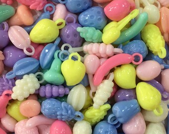 Fruits Beads-Mixed Lots Fruits Beads-Assorted Color Fruits Beads-Pastel Color Fruits Beads