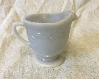 Vintage Anchor Hocking Fire King Gray Laurel Creamer