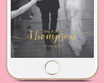 Snapchat Geofilter Wedding: Custom Geofilter, Snapchat Geofilter, Personalized Geofilter, Wedding Snapchat Filter, Custom Wedding, gift,