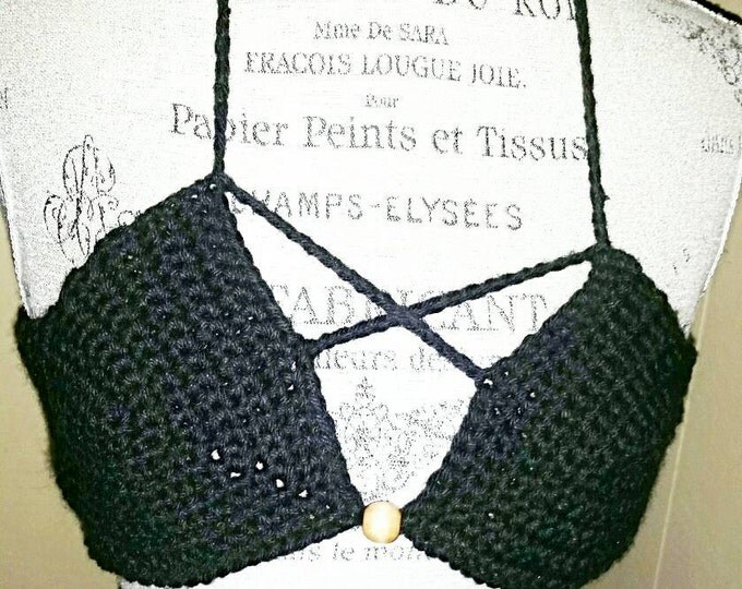 Crochet Bikini Halter Top