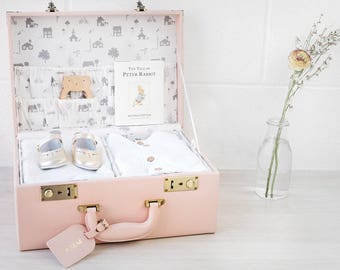 Personalised Memory Keepsake box in Blush Pink, 3rd Anniversary, new baby, baby christening, girl christening