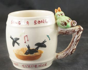 WHISTLE MUG Sing A Song Of Sixpence Made in England