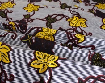 African Print Fabric - Crafting fabric - Ankara African Print - African Fabric - Wax Print Fabric - African Print - Fabric per yard