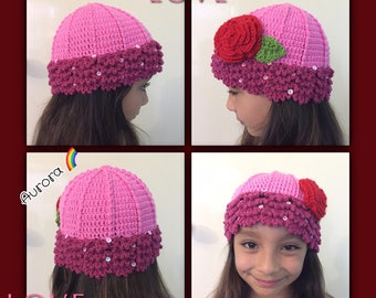 Disney Princess Crochet Hat- Beanie - Princesses Knit Hat-Beanie - Princess Toddler Hat-Beanie